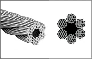 Оцинкований сталевий канат DIN 3060 (6x19)