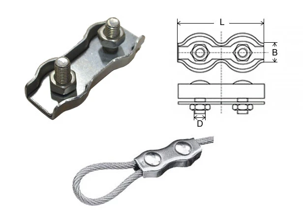 Затиск для канату DUPLEX