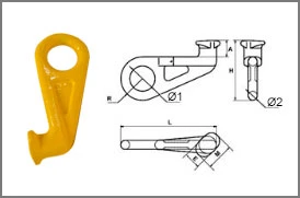 Крюк контейнерный G80 SLR-633 (тип: левый)
