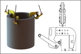 Захваты для бетонных колец