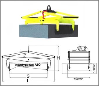 Захваты для мраморных и гранитных плит