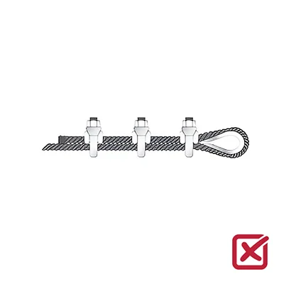 Неправильная установка зажимов